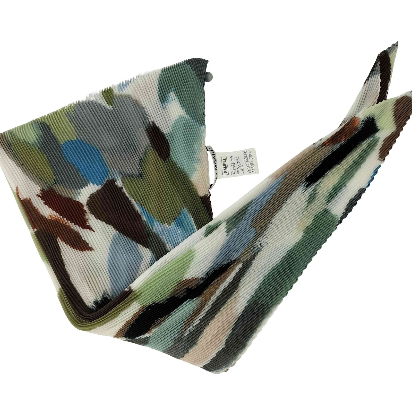 イッセイミヤケ ISSEY MIYAKE MIXEDCOLOR PLEATS STOLE ミックスカラー