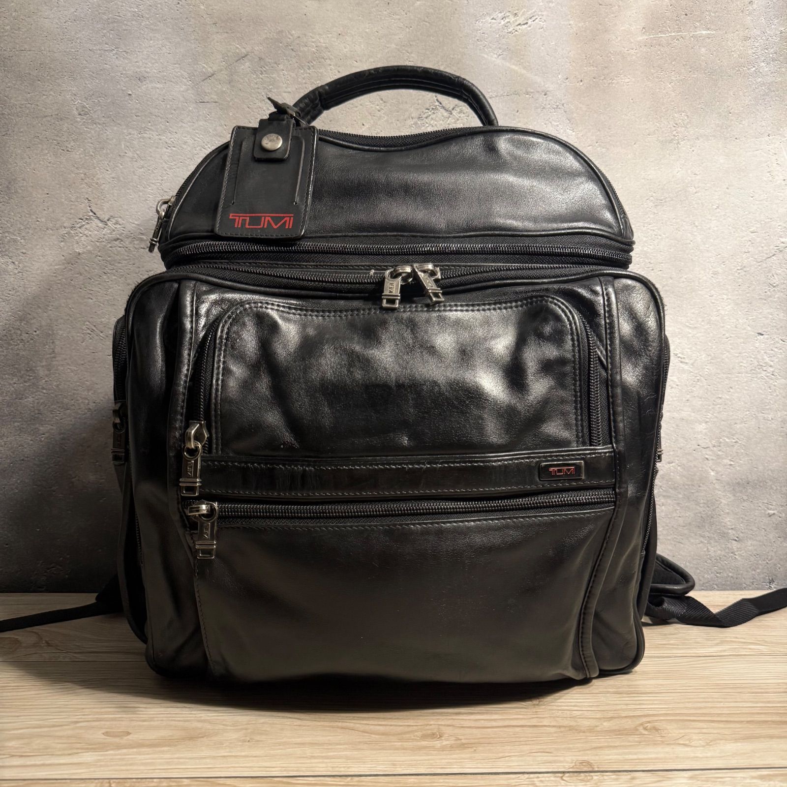 希少 TUMI 96178D4 G4.4 廃盤 本革 ビジネスクラスバックパック 大容量 