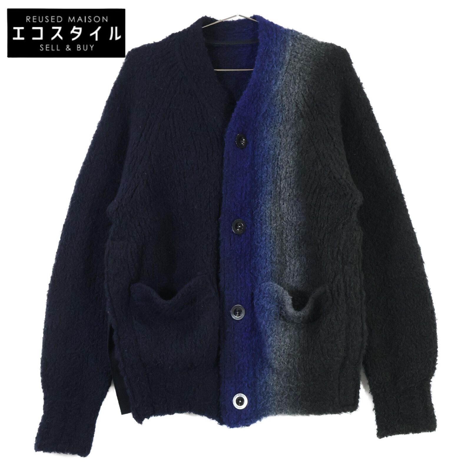 sacai サカイ 23AW 23-03167M Tie Dye Knit Cardigan グラデーション 