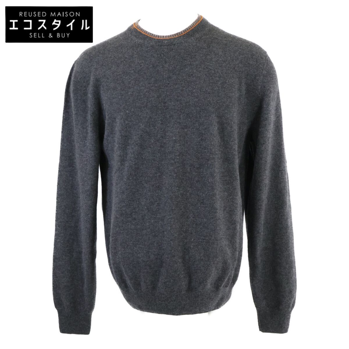 HERMES エルメス 【国内正規】カシミヤ100％ クルーネック ニット