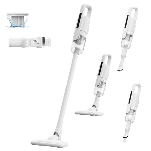 掃除機 コードレス 30000 Pa強力吸引 Linkifly U 5 サイクロン式-超軽量 コードレス掃除機 長時間稼働 スティッククリーナー 多種類ノズル 2 WAY ハンディクリーナー ブラシレス吸引口 回転ヘッド Type-C充電式 4 f 21 e 830