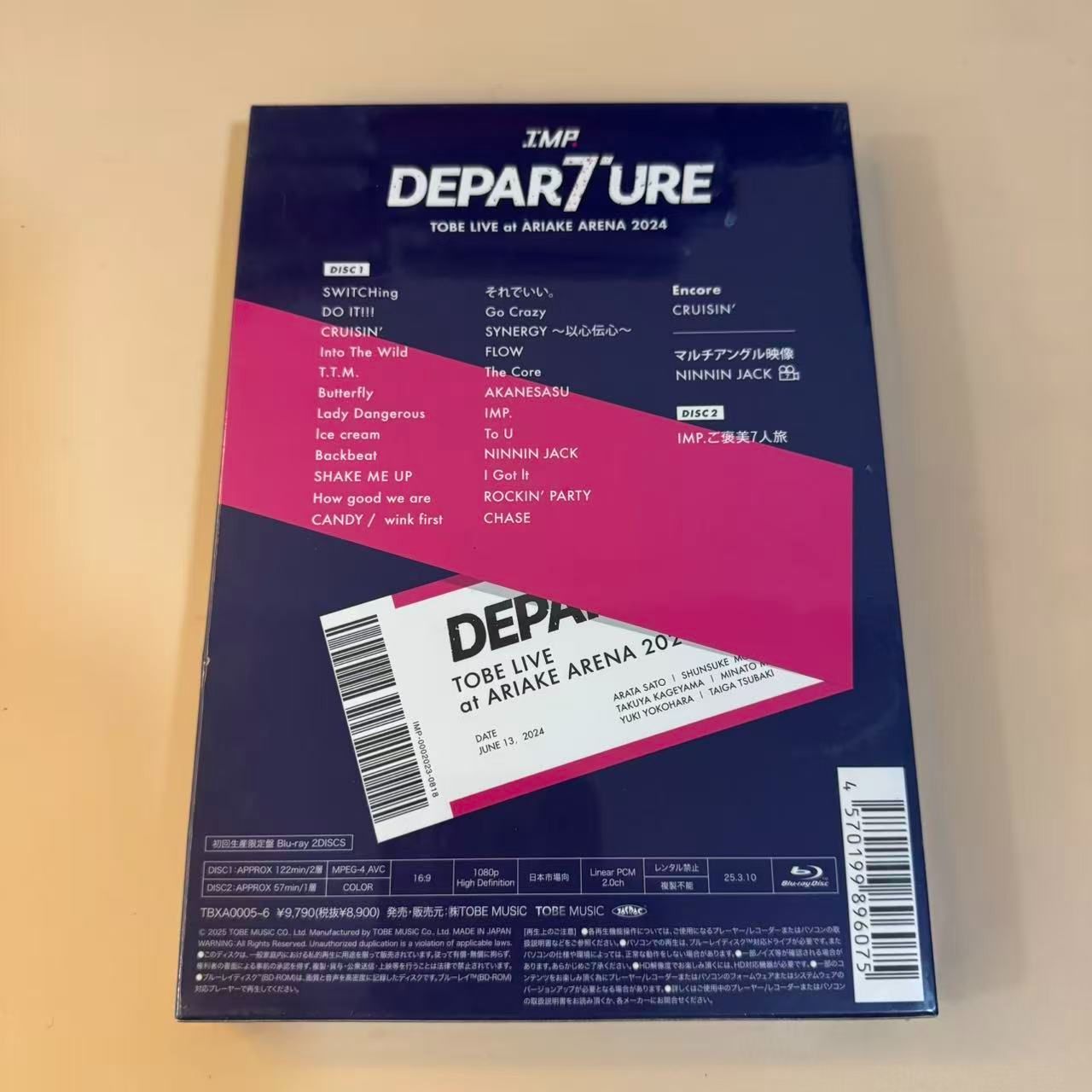 ま*ま様 IMP. TOBE LIVE DEPARTURE初回生産限定盤Blu- 新品、未使用】IMP. TOBE LIVE DEPARTURE 初回生産限定盤 Blu-ray即