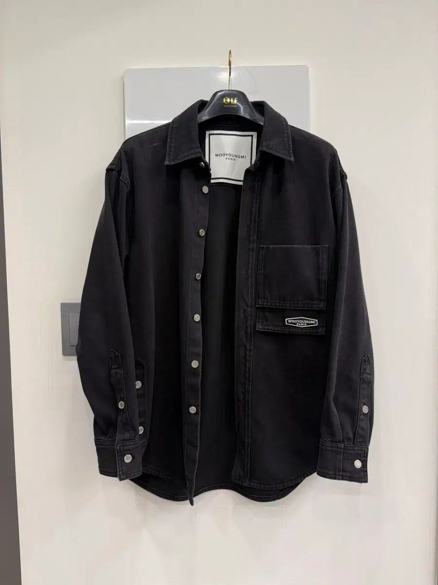 46 ウーヨンミ WOOYOUNGMI ブラックデニムシャツジャケット