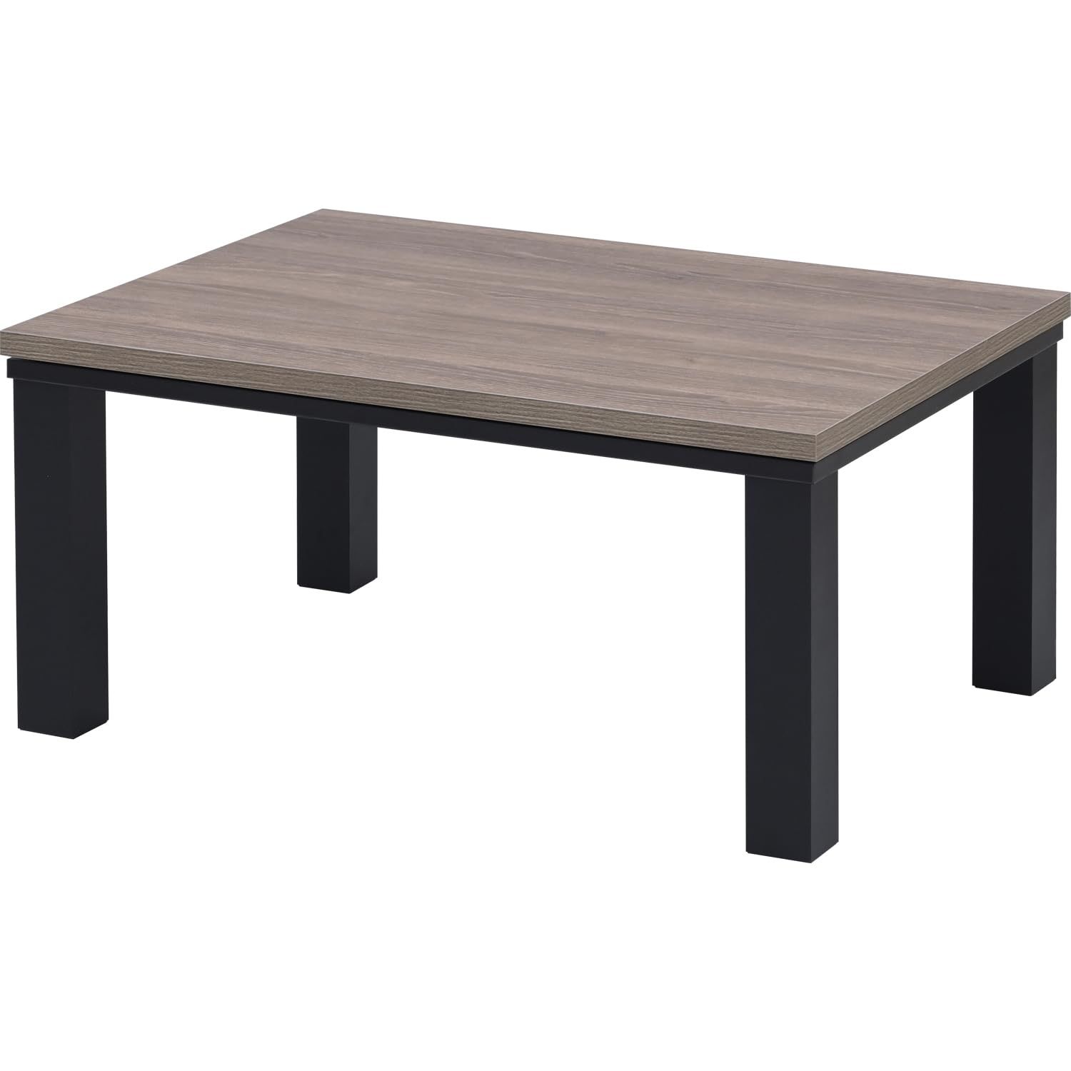 山善 こたつ テーブル 幅80 cm×奥行60 cm 長方形 一人暮らし 中間入切スイッチ 温度調節無段階 ブラウン HLT-8060 OBR BK