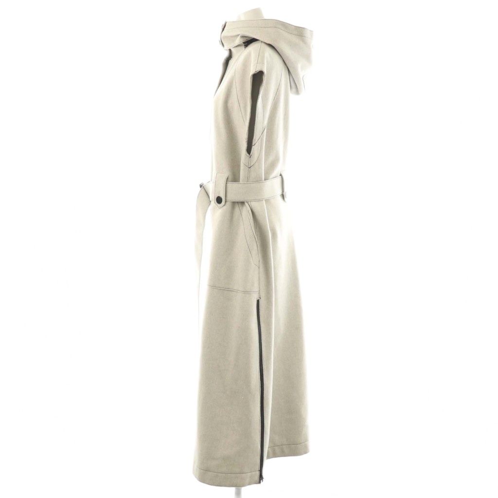 アドーア ADORE SUPER100 メルトンジレ ノースリーブコート 黒 アドーア ADORE SUPER100 メルトンジレ ノースリーブコート 38 ライト