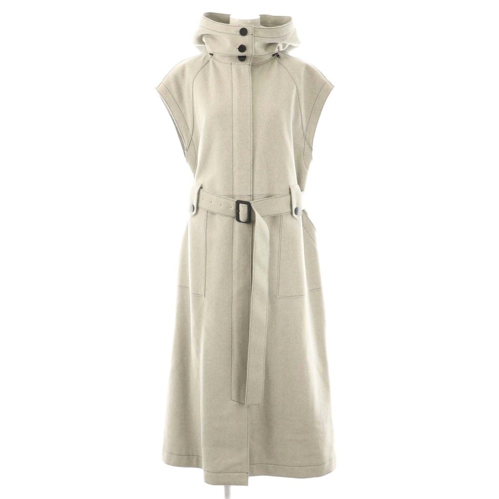 アドーア ADORE SUPER100 メルトンジレ ストア ノースリーブコート 38