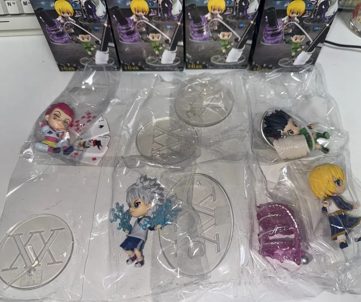 HUNTER×HUNTER デスクトップ リーメント フィギュア 1段 ゴン キルア ヒソカ クラピカ まとめ