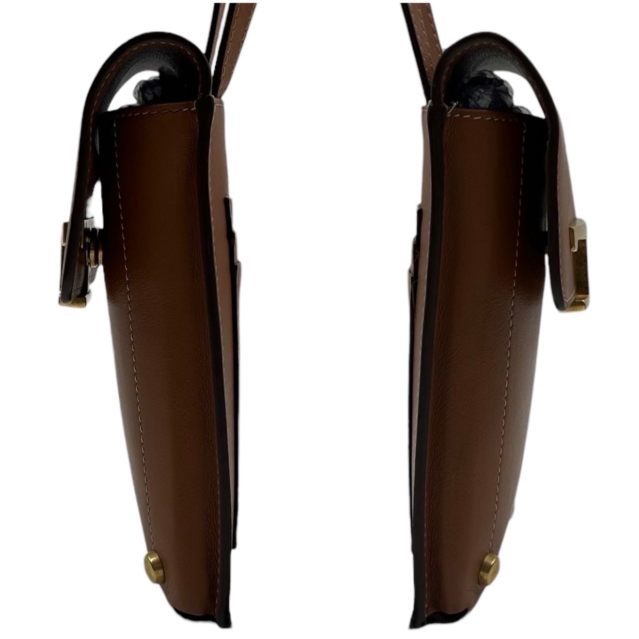 良品✨ TOD'S トッズ Tタイムレス T金具 スマホショルダーバッグ