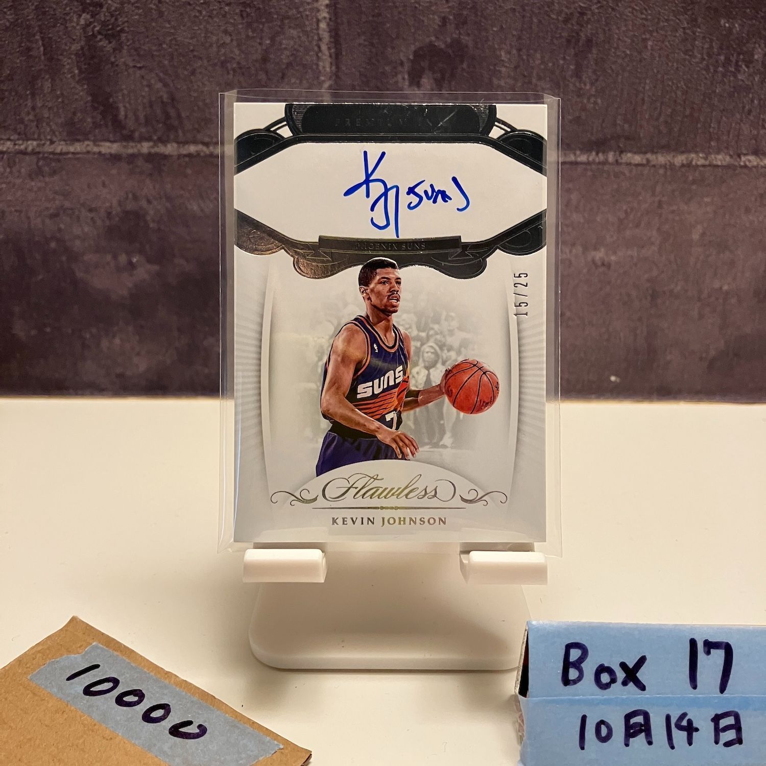 2017-18 Panini Flawless Kevin Johnson 15/25 直筆サインカード