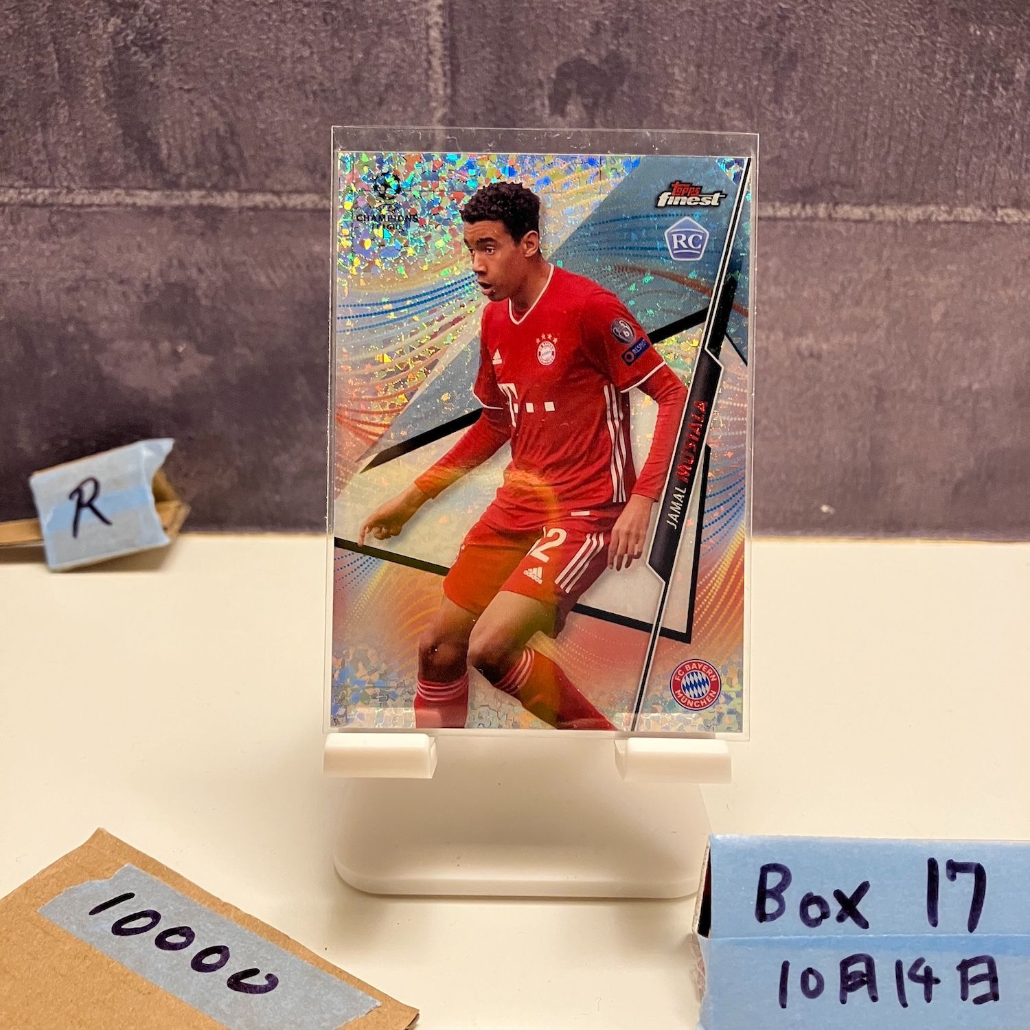 2020-21 Topps Finest UEFA Champions League Jamal Musiala 043|175 FC Bayern Munich Speckle Refractor RC ルーキー Rookie カード