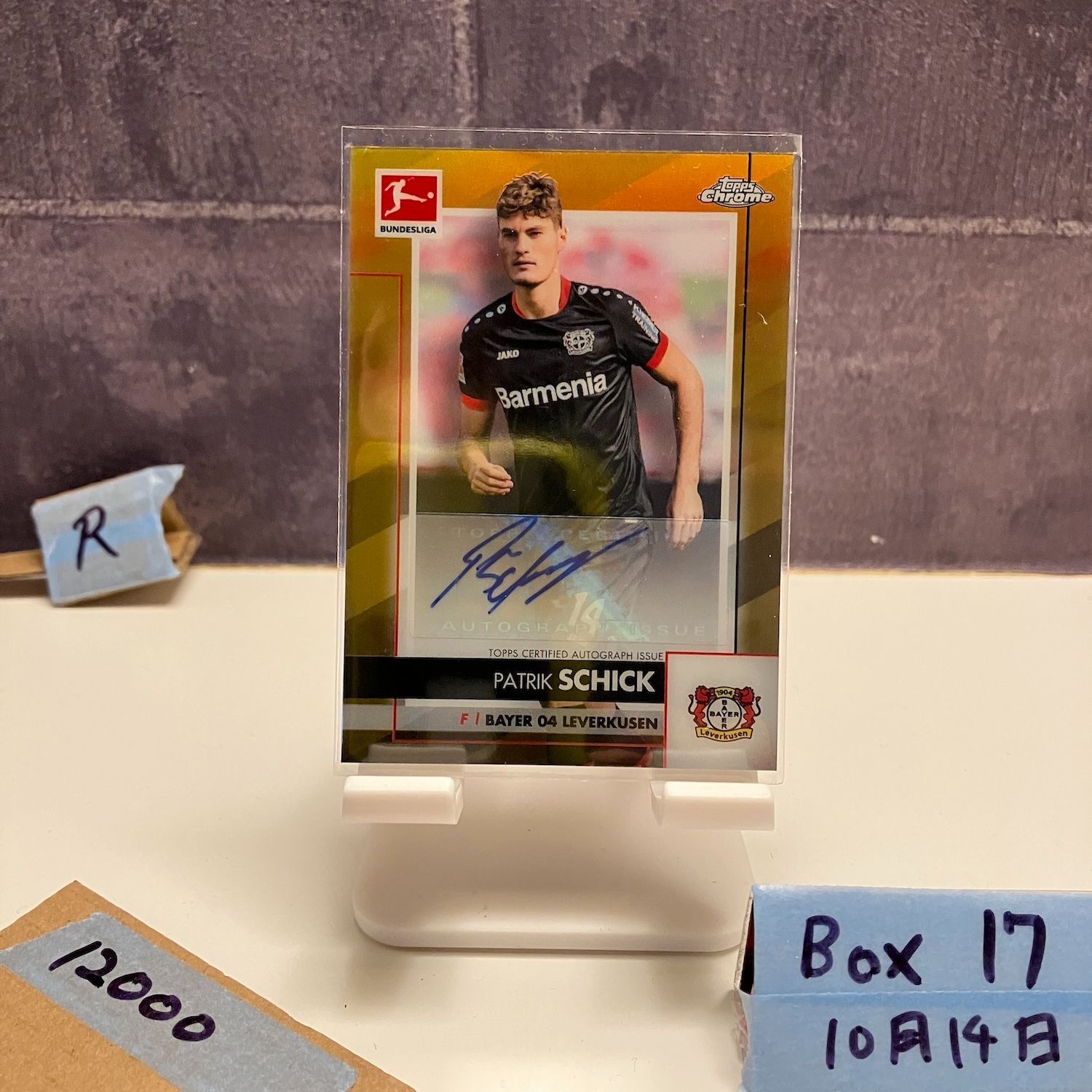 2020-21 Topps Chrome Bundesliga Patrik Schick 37 60 直筆サインカード Bayer 04 Leverkusen G Refractor カード