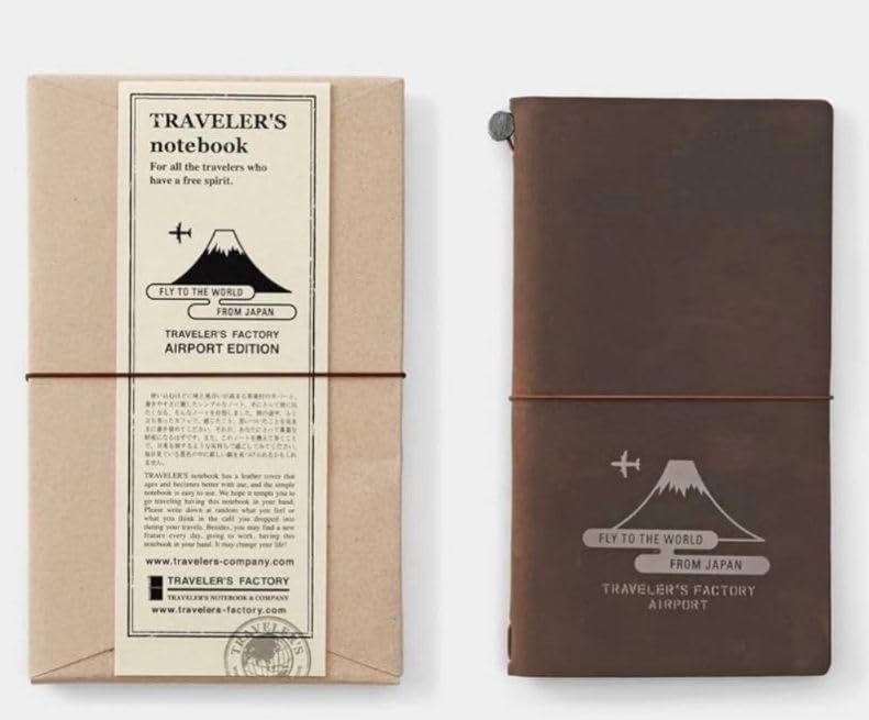 成田空港限定 トラベラーズファクトリー トラベラーズノート 茶 トラベラーズファクトリー TRAVELER'S FACTORY 成田空港限定