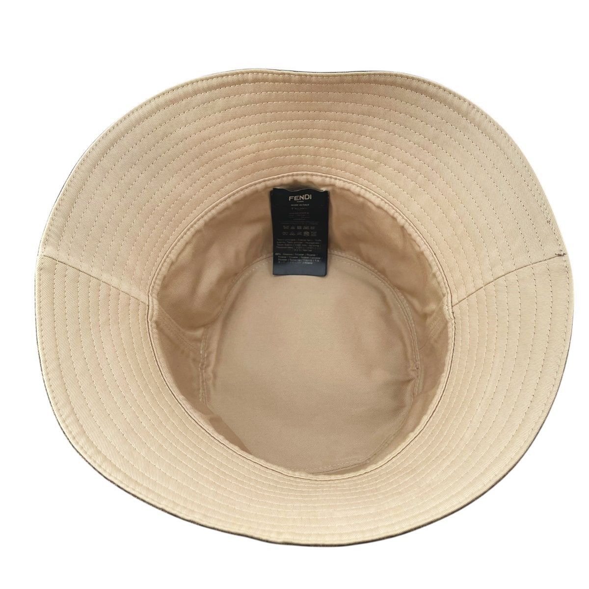 中古】Fendi フェンディ ズッカ バケットハット FXQ200 A2NP Mサイズ