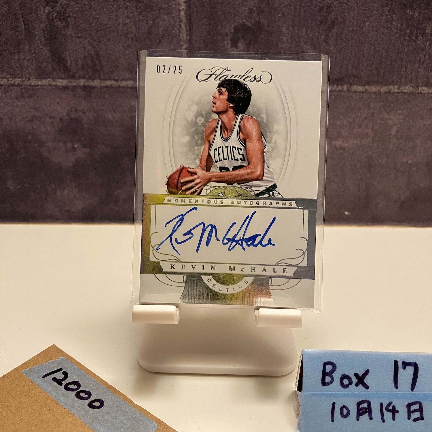 2017-18 Panini Flawless Kevin McHale 02 25 直筆サインカード Boston Celtics Momentous Autographs カード