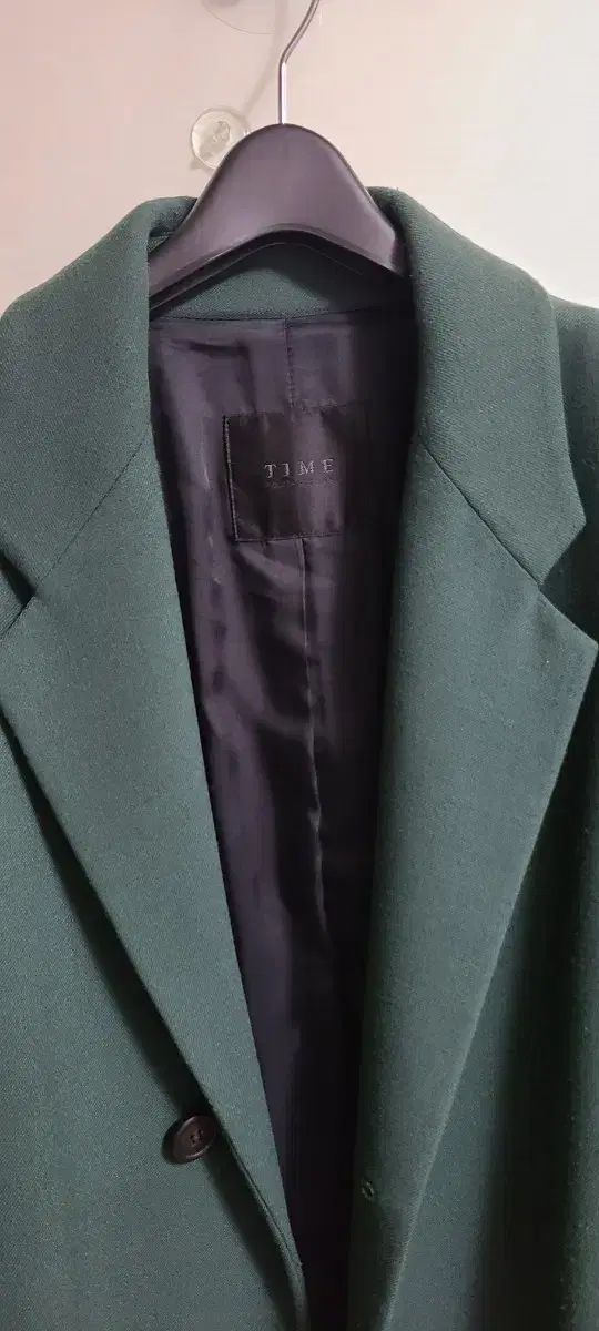 TIME タイムオムHomme シングル コート ダークグリーン