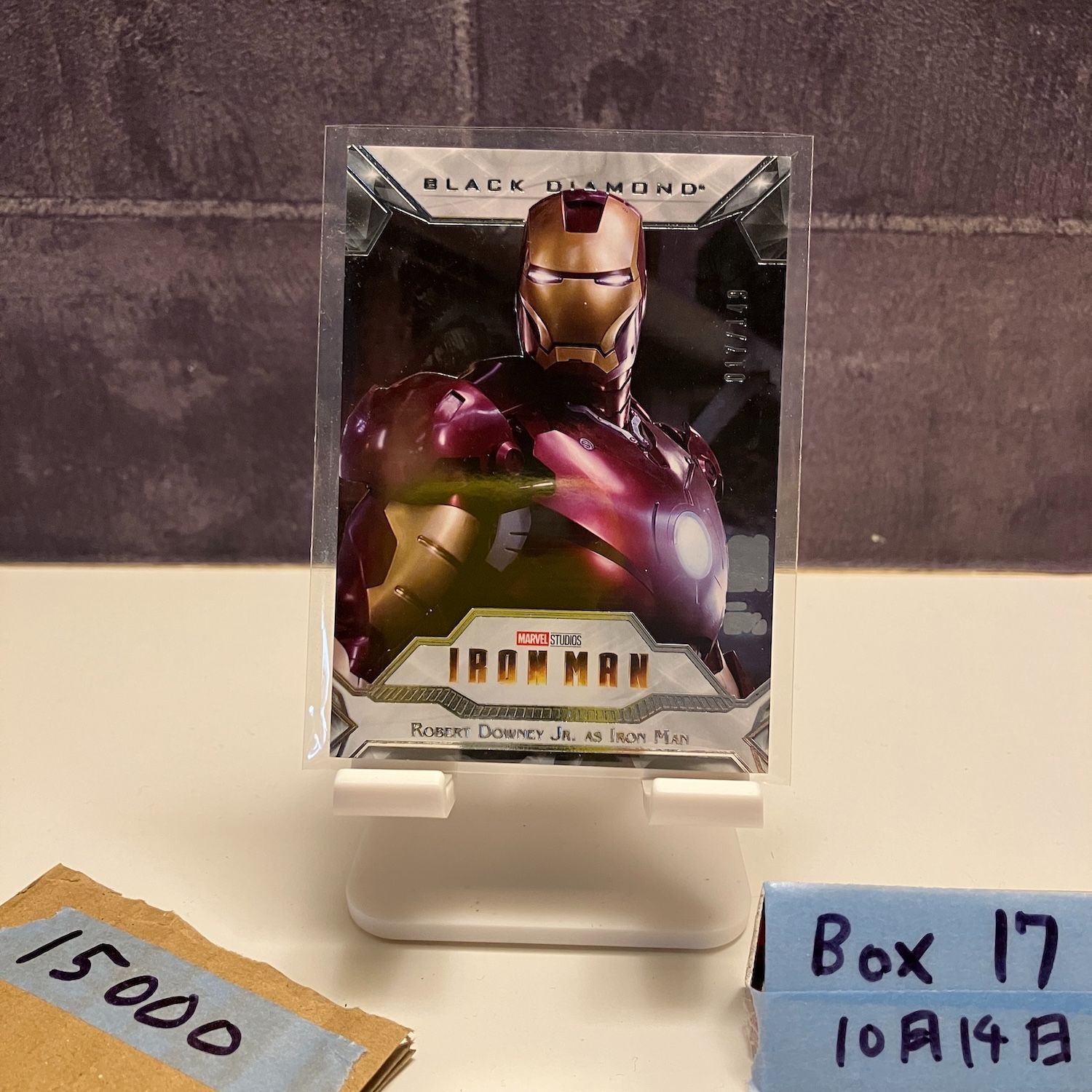 2021 Upper Deck Black Diamond Iron Man Robert Downey Jr. 017 149 Marvel Studios Infinity Saga カード