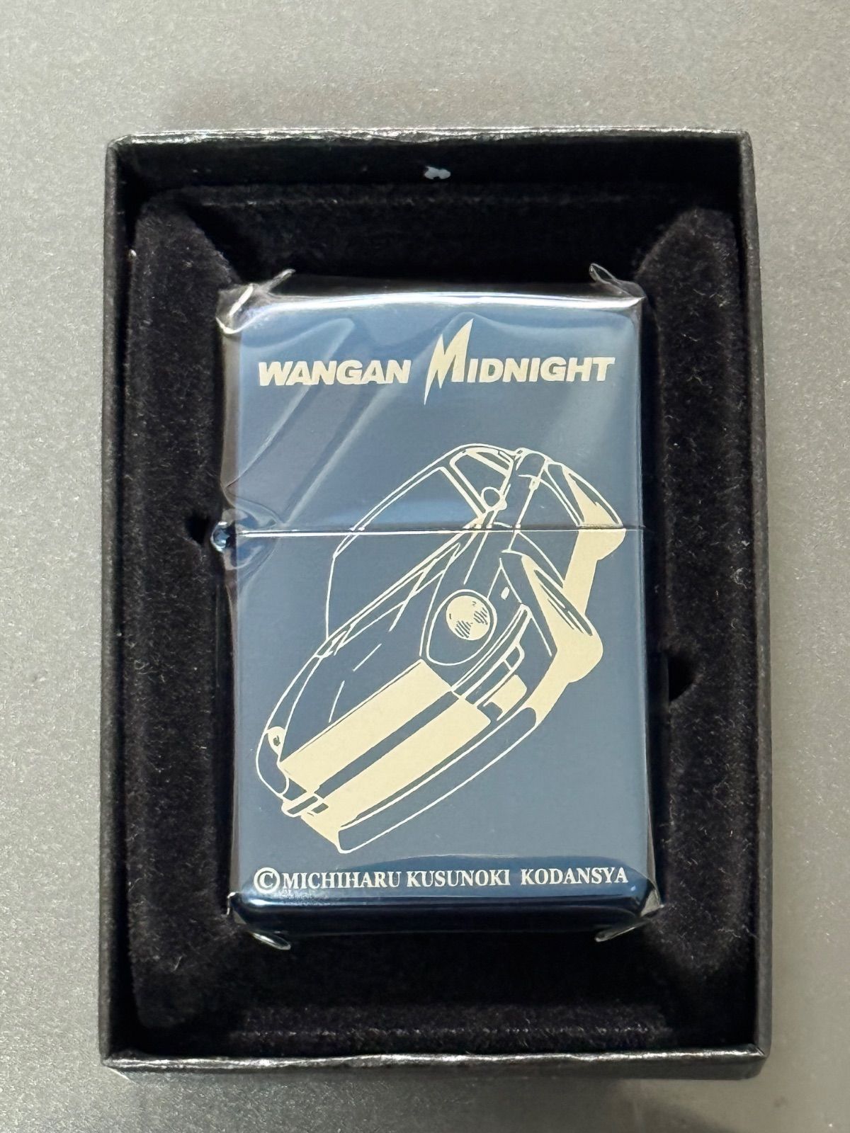 zippo 湾岸ミッドナイト 朝倉アキオ 悪魔のZ 品 両面デザイン 年代物 2001年製 WANGAN シリアルナンバー NO 0028 ケース 保証書