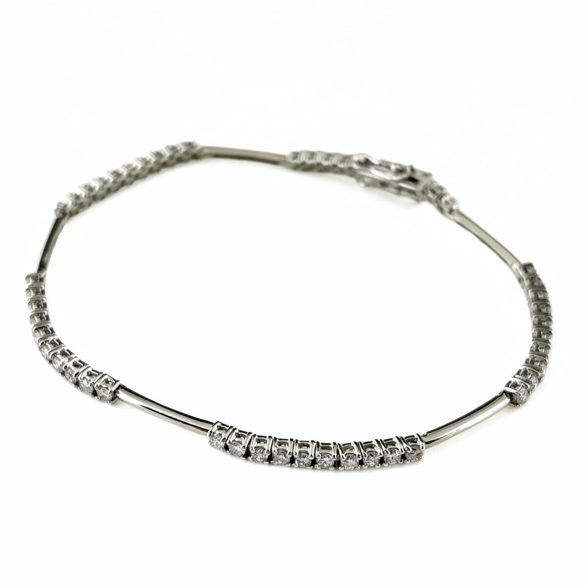 メレダイヤ デザインブレスレット 腕輪 ブレスレット K 18 ダイヤモンド レディース