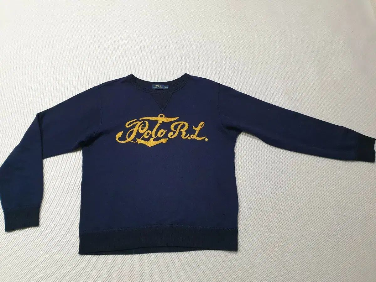ポロラルフローレン ネイビー 刺繍ロゴ ニットTシャツ レディース 95 