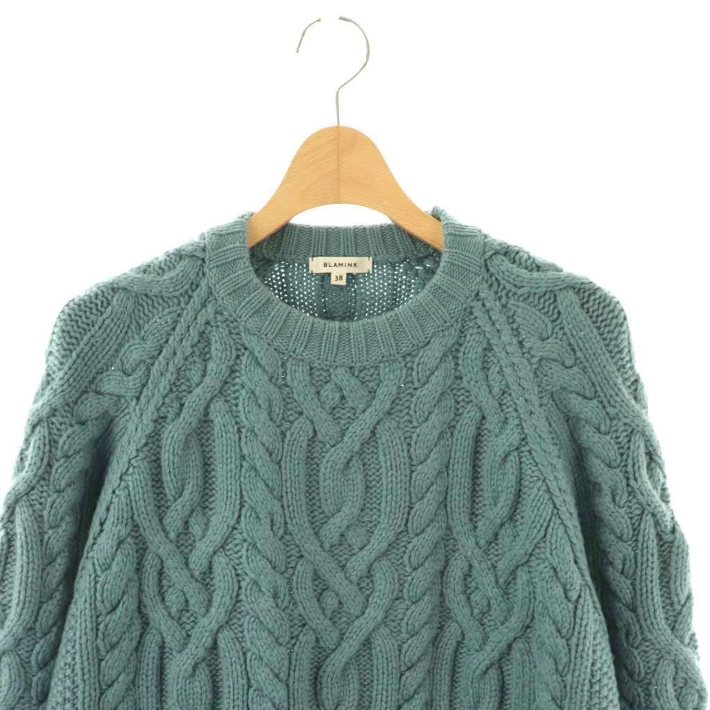 ブラミンク BLAMINK カシミヤケーブルニット セール セーター 長袖 38