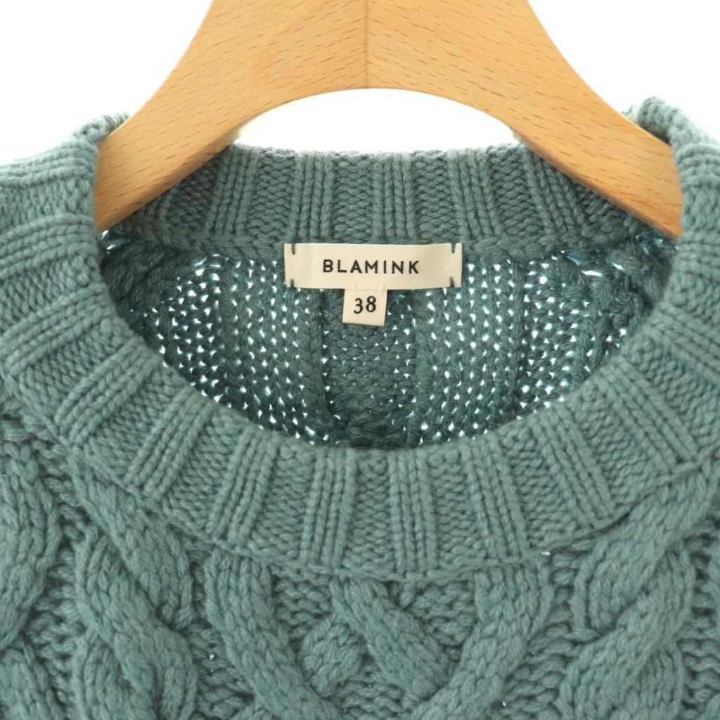 ブラミンク BLAMINK カシミヤケーブルニット セール セーター 長袖 38