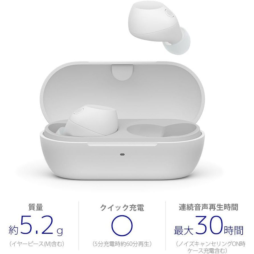 ソニー SONY WF-C710N ホワイト ワイヤレスイヤホン 高性能ノイズ