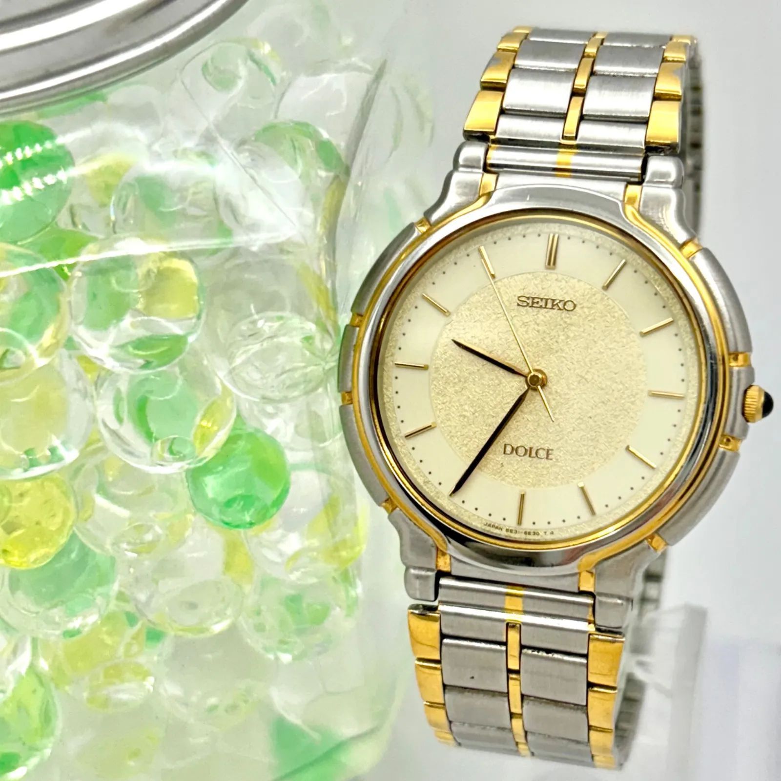 新品電池】SEIKO セイコー DOLCE ドルチェ メンズ 腕時計 5E31-6E10