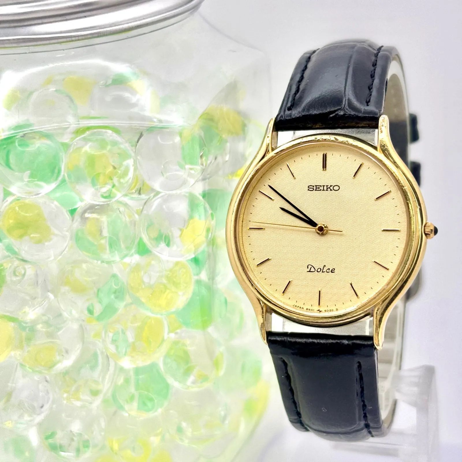 新品電池】SEIKO セイコー Dolce ドルチェ メンズ 腕時計 ゴールド