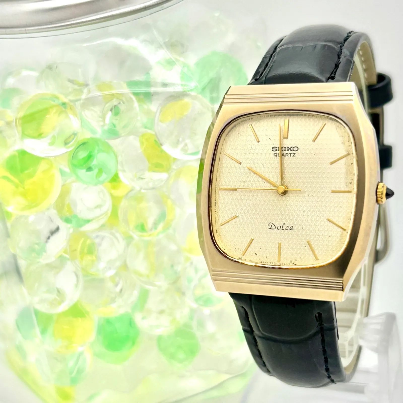 新品電池】SEIKO セイコー Dolce ドルチェ メンズ 腕時計 ゴールド