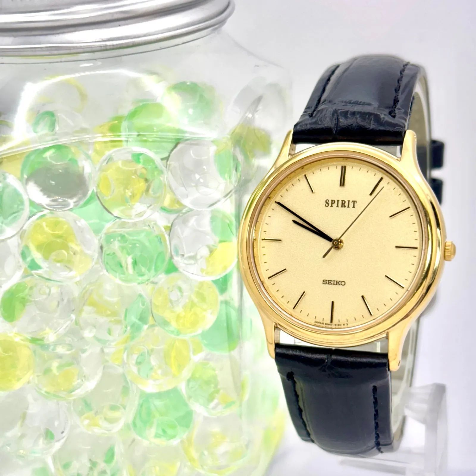 新品電池】SEIKO セイコー SPIRIT スピリット メンズ 腕時計 ゴールド