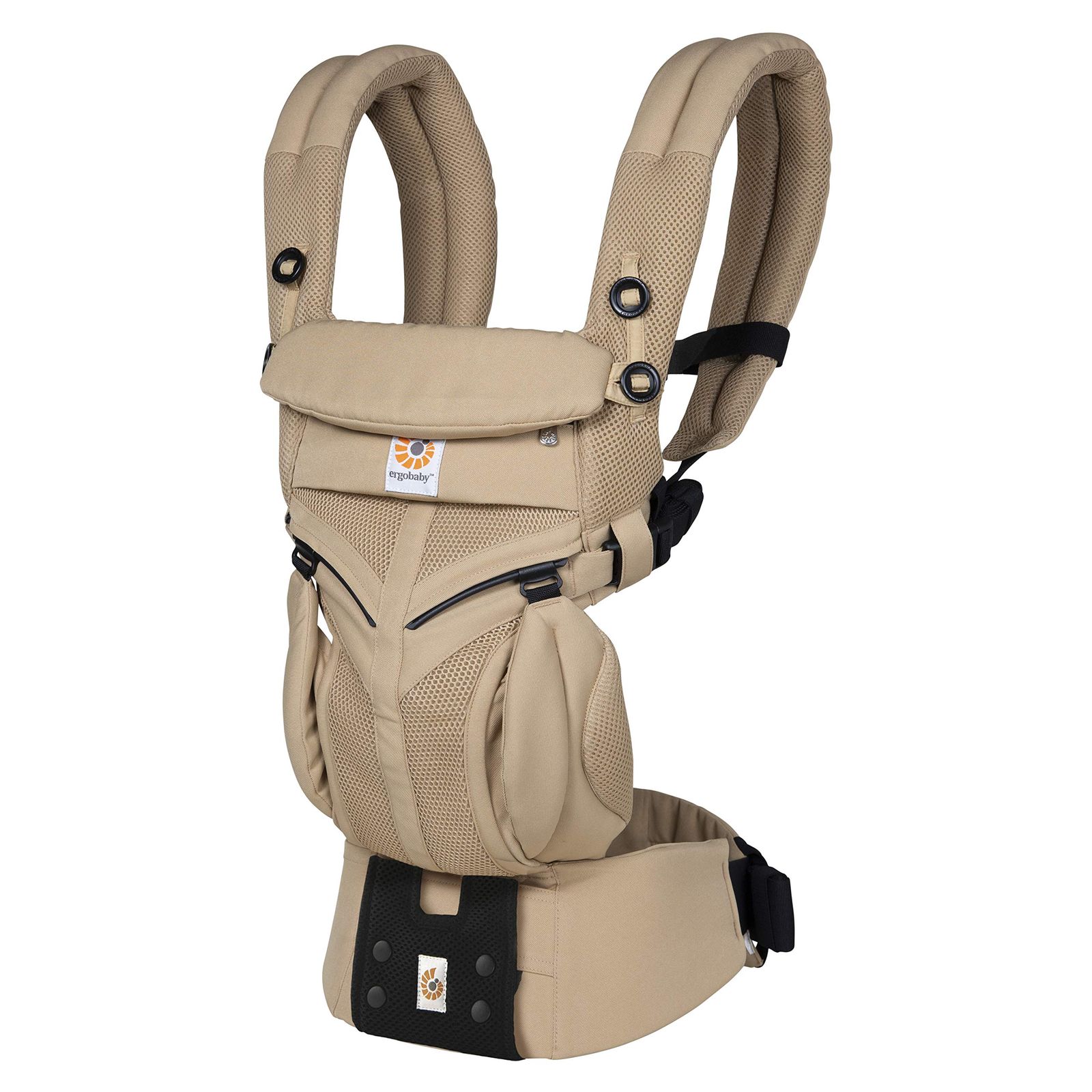 Ergobaby エルゴベビー 抱っこひも メッシュ おんぶ 前向き抱き 日本 保証付 洗濯機で洗える ベビーキャリア 成長にフィット オムニ360 クールエア デザート