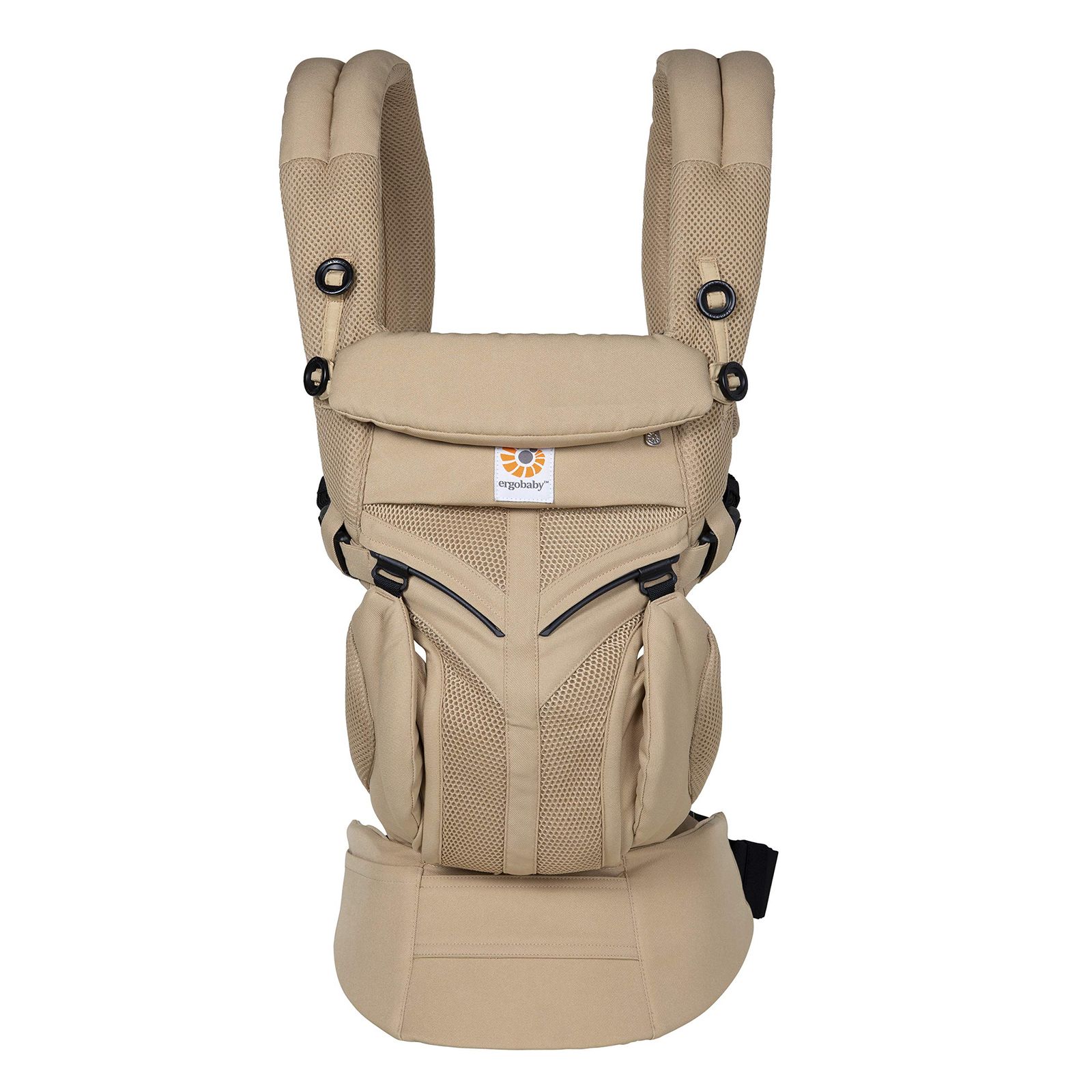 Ergobaby エルゴベビー 抱っこひも メッシュ おんぶ 前向き抱き 日本 保証付 洗濯機で洗える ベビーキャリア 成長にフィット オムニ360 クールエア|デザート デザート