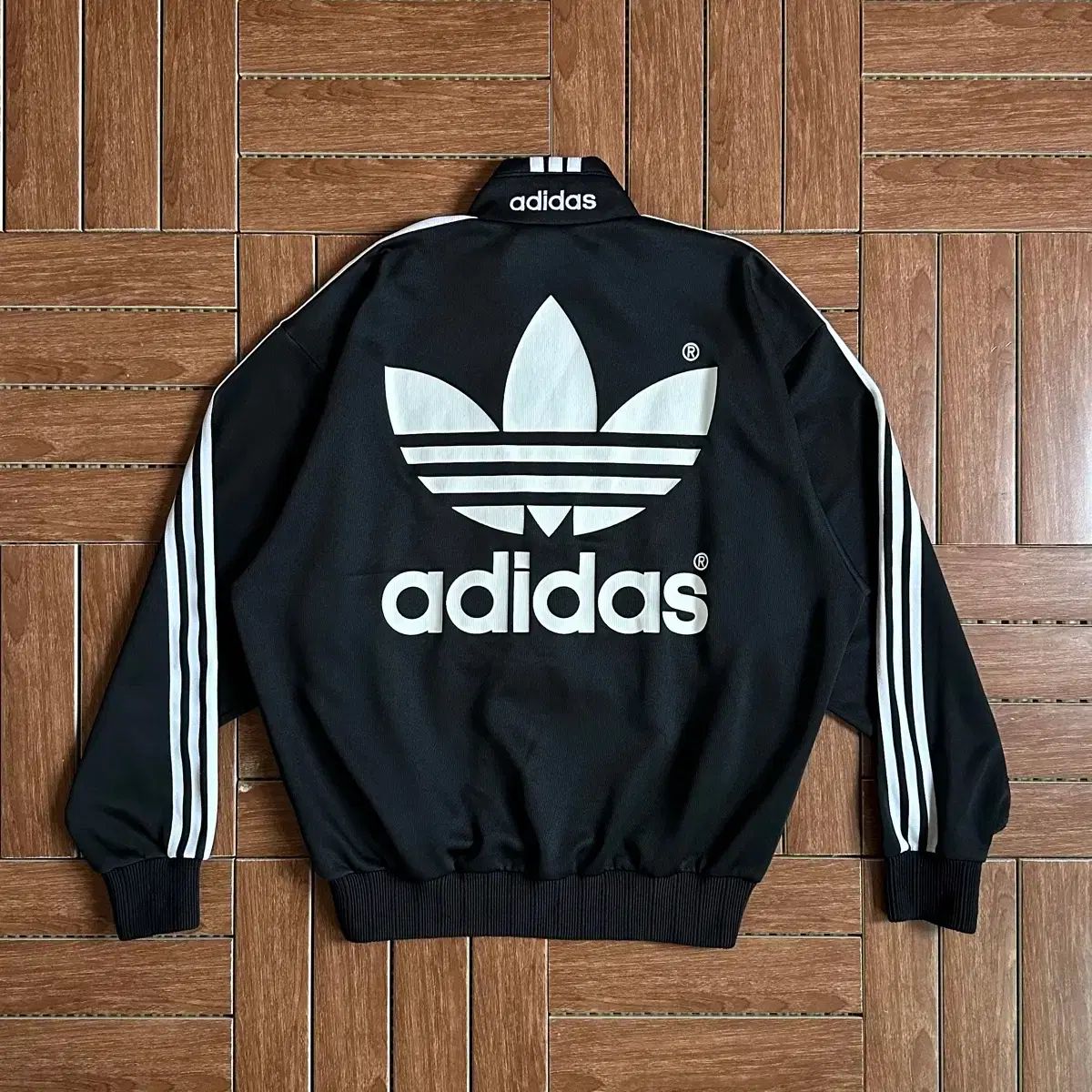 90s adidas BIG トレフォイル トラックジャージ ジャケット - メルカリ