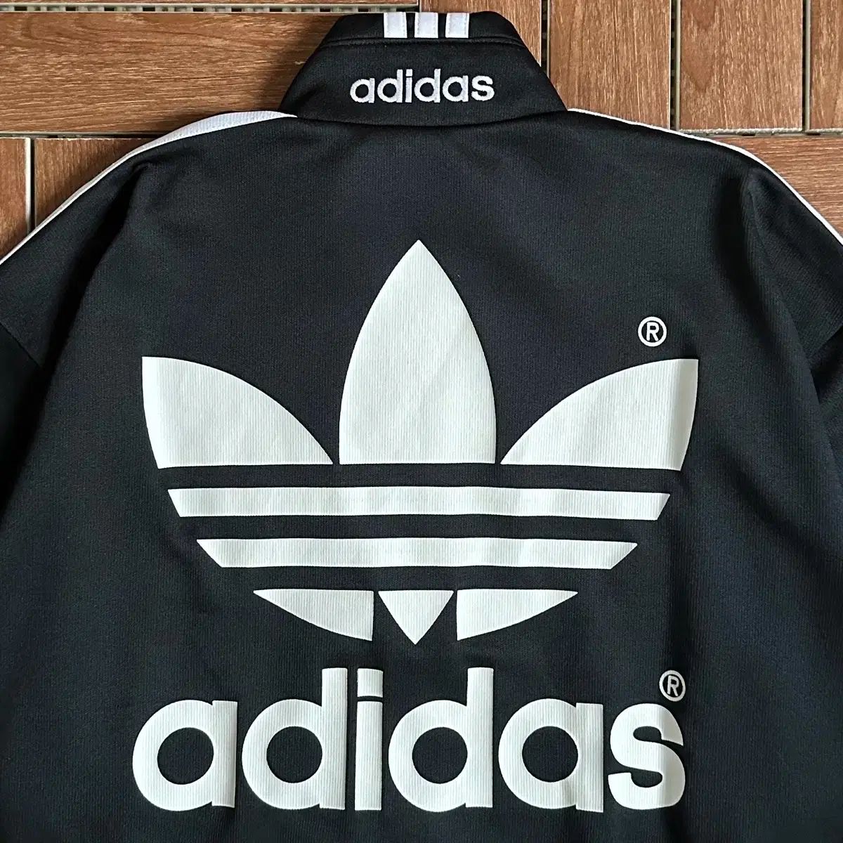 90s adidas BIG トレフォイル トラックジャージ ジャケット - メルカリ