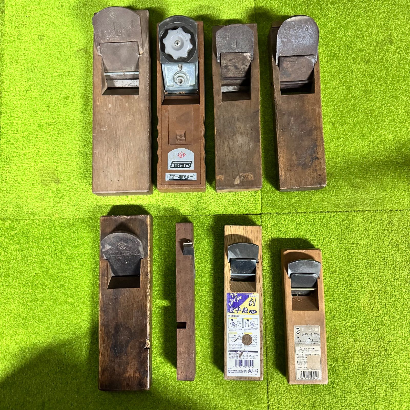 鉋 かんな 8点セット 木工 仕上げ道具 面取り 台直しなどにも