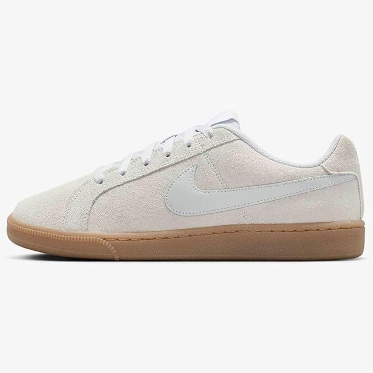 ナイキ コート ロイヤル スエード W COURT Royale SUEDE ピュアプラチナム ガムライトブラウン ホワイト 916795-001 24.5 cm