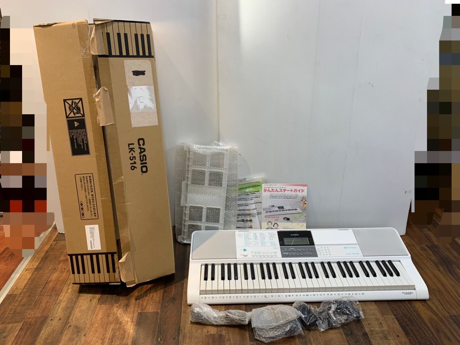 h9998 カシオ 光ナビゲーション ピアノ キーボード LK-516 19年製 美品