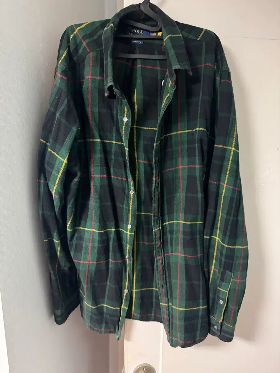 ラルフローレンポロ フランネル シャツ タン