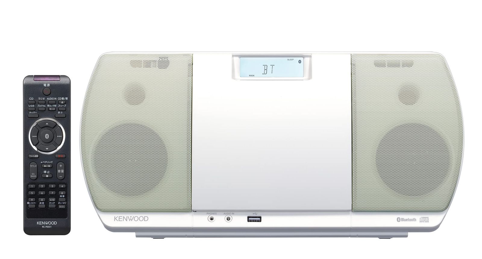 ケンウッド コンポ Bluetooth対応 CR D 3 W ホワイト スピーカー用