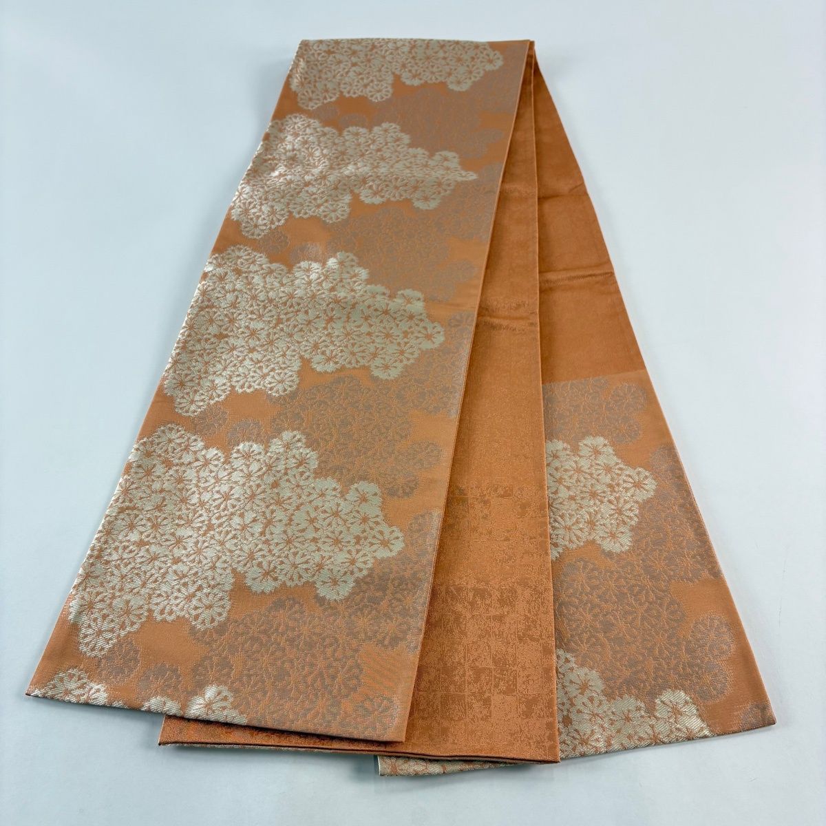 袋名古屋帯 優品 川島織物 落款 花 オレンジ 化繊 【中古】 - メルカリ