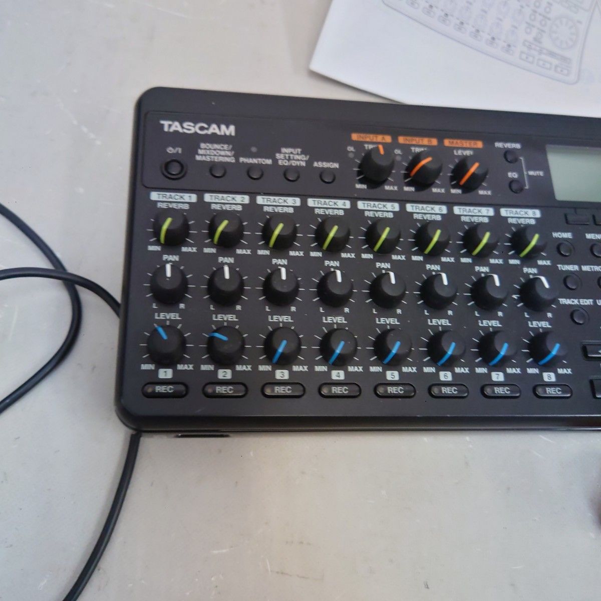 TASCAM DP-008EX 動作品 一部ノブカバー欠品 本体のみ 8トラック