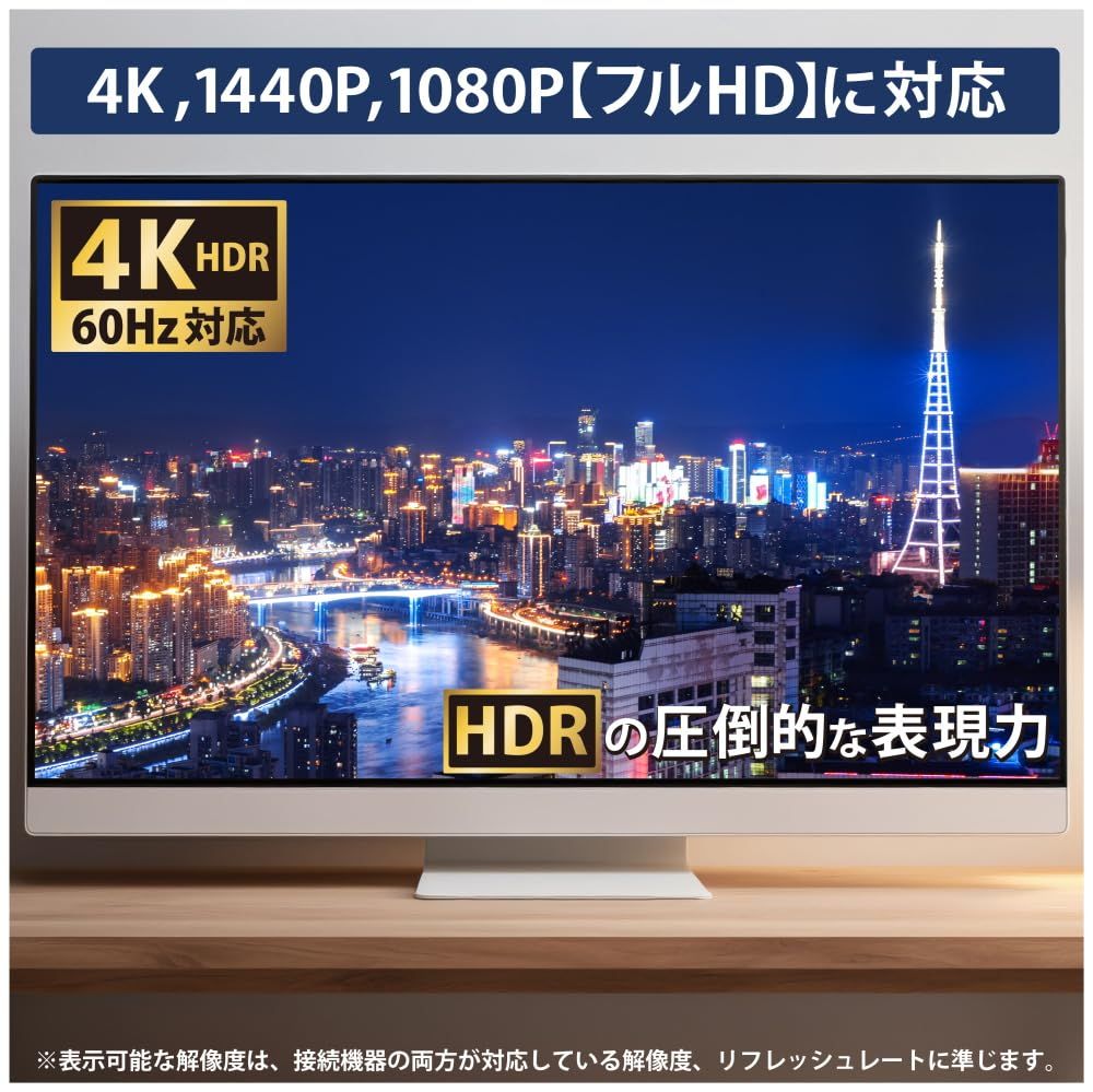  5 m HDMIケーブル 4 K HDR対応 ムハイスピード Ver 2.0 PC テレビ パソコン ゲーム機などに 標準HDMI 丈夫なナイロンメッシュ ケーブル アルミコネクター KC-12848 その他 レコーダー