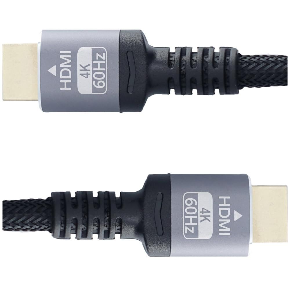 5 m HDMIケーブル 4 K HDR対応 ハイスピード Ver 2.0 PC テレビ パソコン ゲーム機などに 標準HDMI 丈夫なナイロンメッシュ ケーブル アルミコネクター KC-12848