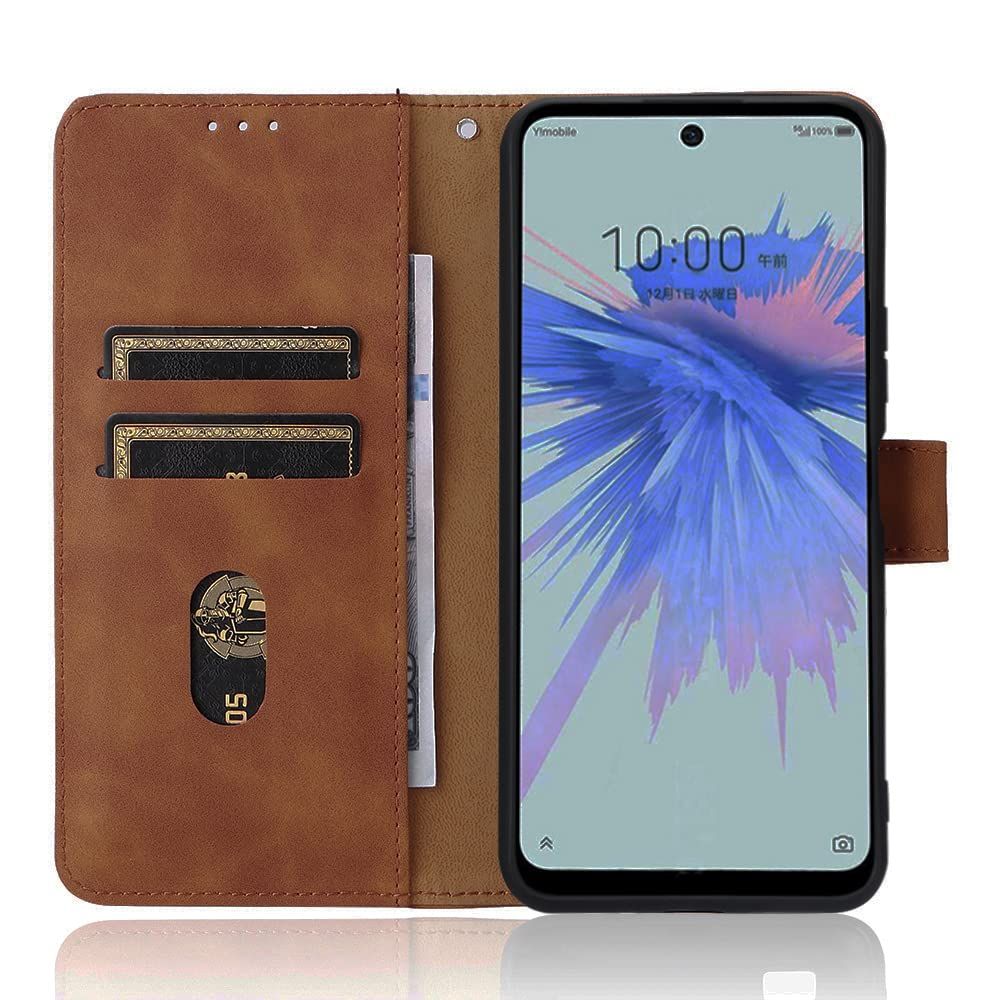 AQUOS 手帳型 ケース sense8 スマホケース : ストラップ スマホショルダー sense8専用ケース sense8専用 カード SH-54D ハンドストラップ付き手帳 横型 ストラップ付き マカロン風