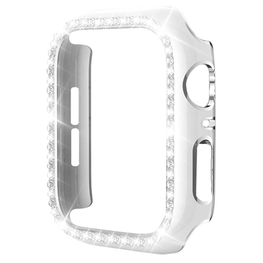 Miimall 対応Apple Watch 4|5|6|SE|SE 2 保護ケース 44 mm アップルウォッチ 4 カバー 傷防止 ラインストーン お洒落 キラキラ 超簿軽量 装着簡単 PC材質 Apple 6 SE|SE 保護バンパー