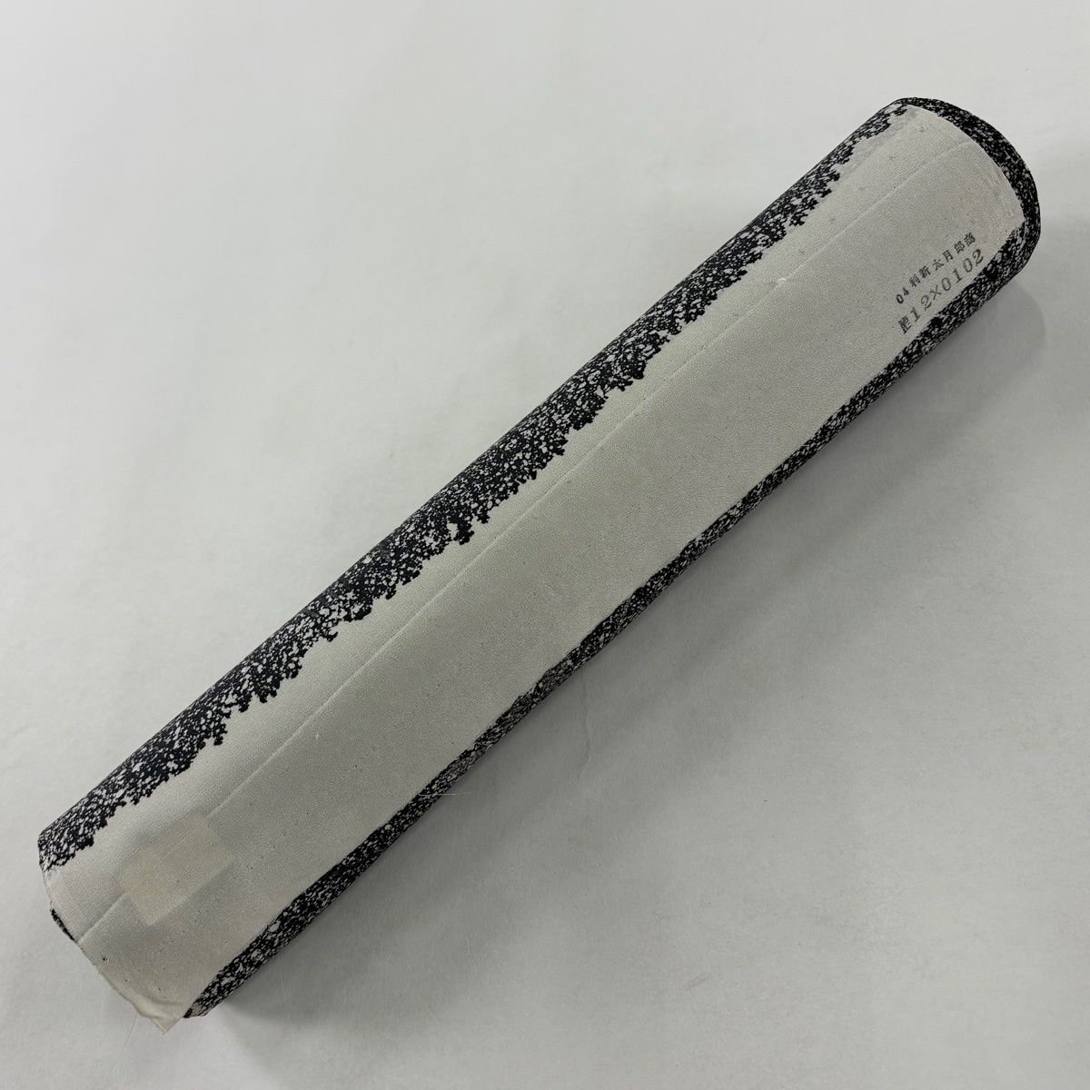  反物 秀品 付下げ 草花 波 金彩 黒灰 正絹 訪問着 付け下げ 着物反物