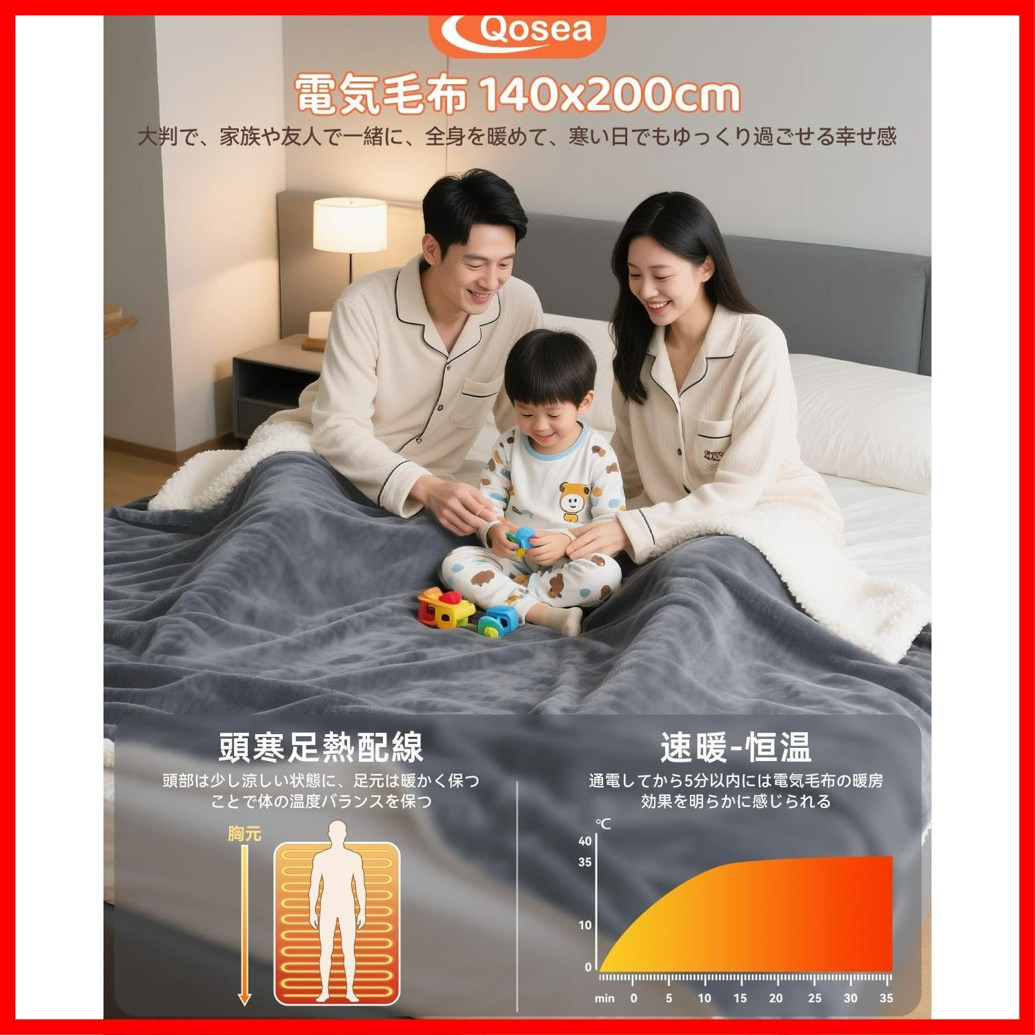  10段階温度調節 9段階タイマー 速暖 操作簡単 両面ふわふわ 節電 保温性 省エネ 切り忘れ防止 洗える ダニ退治 暖かい 防臭抗菌 厚手 頭寒足熱配線 大きい 寒さ対策グッズ ダブルサイズ 暖房器具 毛玉なし 200 140 cm大きめ 掛け敷き兼用 冬 その他 文房具 事務用品