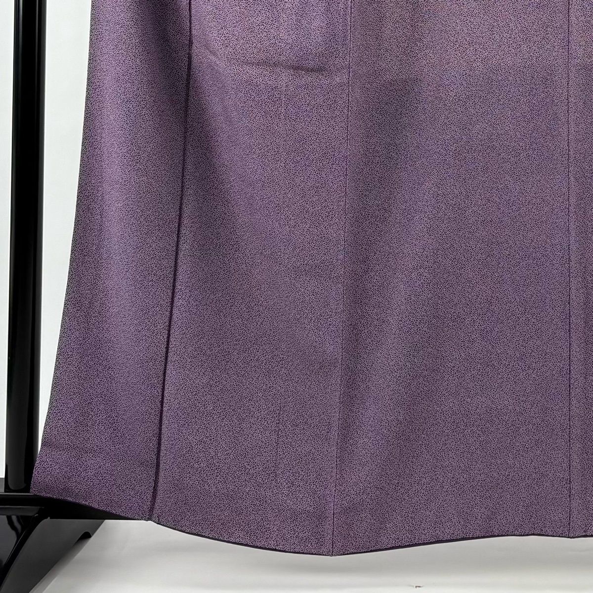 美品】 江戸小紋 身丈160.5cm 裄丈64cm M 袷 家内安全 紫 正絹 秀品 一