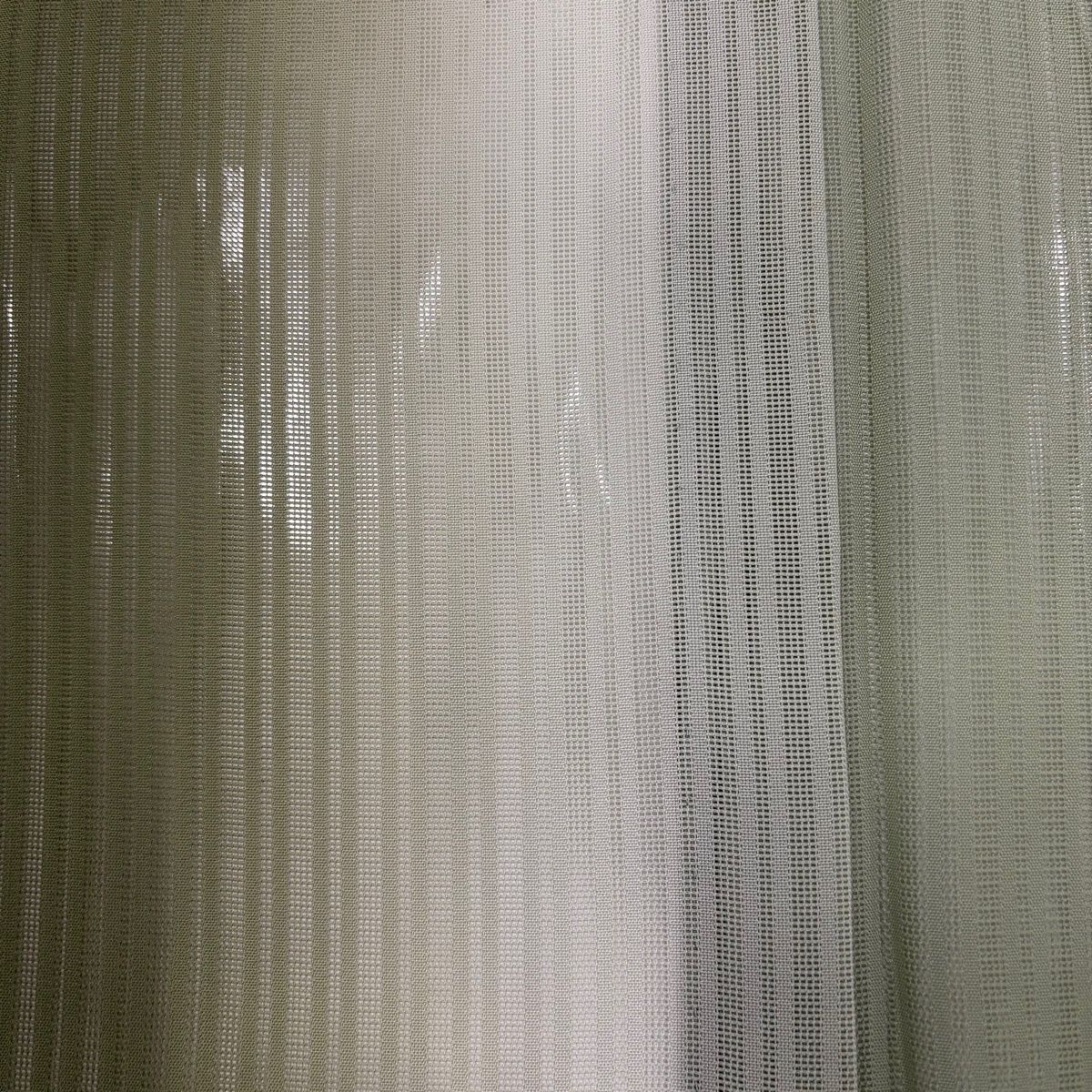  小紋 身丈158.5 cm 裄丈64 M 薄物 縦ぼかし柄 よもぎ色 正絹 小紋 着物