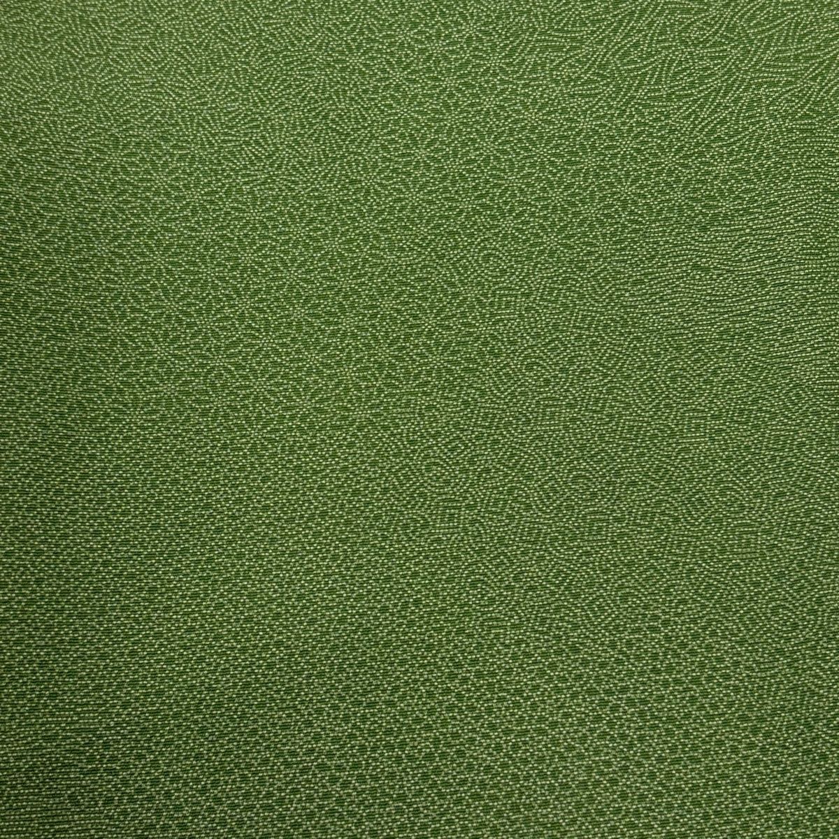  江戸小紋 身丈159 cm 裄丈64 M 袷 小花 葉柄 よもぎ色 正絹 小紋 着物